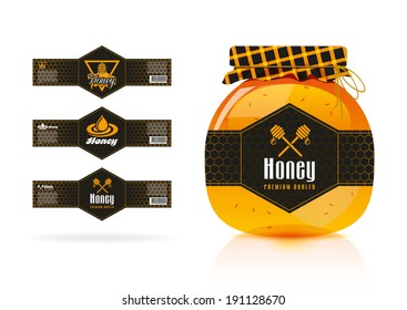 Honey banner - sticker design 2.