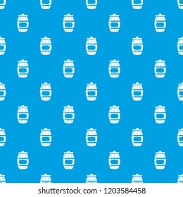 Honey barrel pattern vector seamless blue repeat for any use