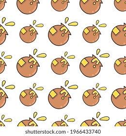 Honigfass nahtlose Muster Textil Druck. Ideal für den Sommer Vintage Stoff, Scrapbooking, Tapete, Geschenkpackung. Muster-Hintergrunddesign wiederholen