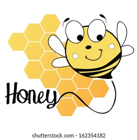 Honey Bee Stock Vector (Royalty Free) 162354182 | Shutterstock