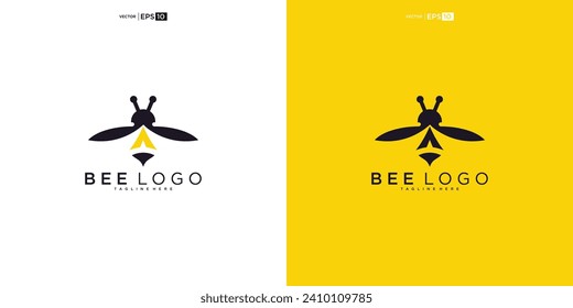 vector de diseño del logotipo de los animales de la miel