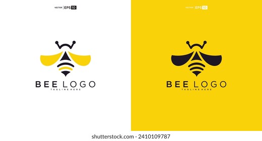 Logo-Design von Honigbienen