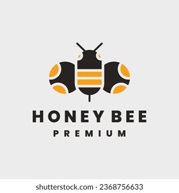 honey Bee animals logo icon vector template