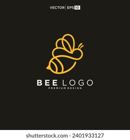honey Bee animals logo icon vector illustration