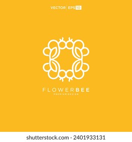 honey Bee animals logo icon vector illustration
