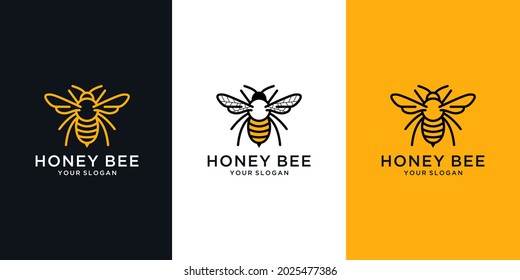 Honey bee animals logo inspiration