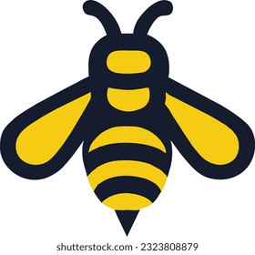 Honey Bee animals logo, Nature Bee Honey Logo, Vector illustration 10