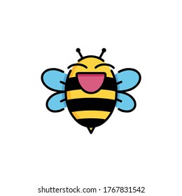 honey Bee animals logo vector