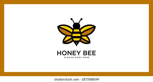 honey Bee animals logo vector