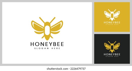 honey Bee animals logo vector