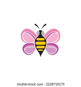 honey Bee animals logo vector