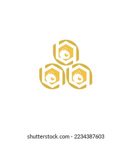 honey Bee animals logo vector