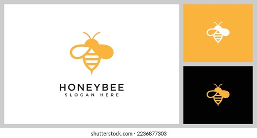 honey Bee animals logo vector