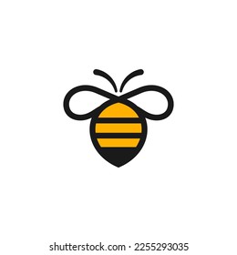 honey Bee animals logo vector
