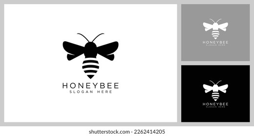 honey Bee animals logo vector