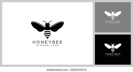 honey Bee animals logo vector