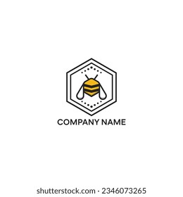 vector del logotipo de los animales de la miel