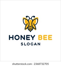 honey Bee animals logo vector
