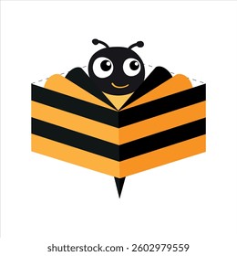 Honey bee honey comb logo design