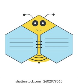 Honey bee honey comb logo design