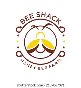 Honey Bee concepts logo vector graphic