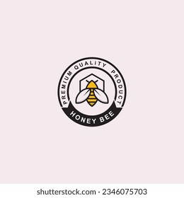 Honey Bee concepts logo vector graphic  design template