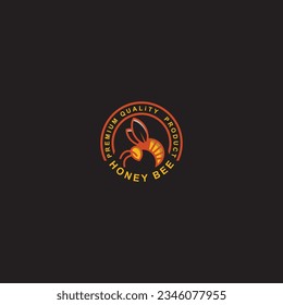 Honey Bee concepts logo vector graphic emblem template