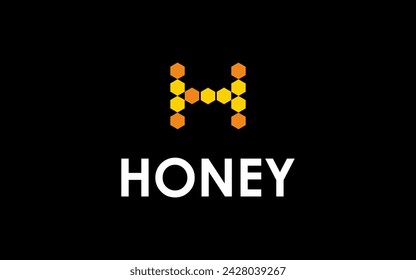 honey bee hive logo design