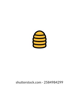Honey Bee House Vector Illustration – Stylish Beehive Logo Design