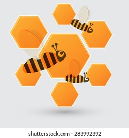 Honey and bee icon
