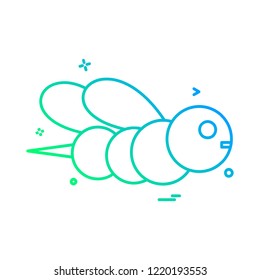 Honey bee icon design vector