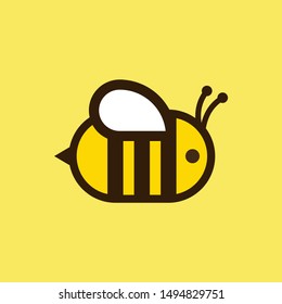 Honey bee icon. Honey flying bee. Insect.bugs, insects and arachnids Flat style vector illustration.