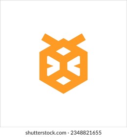 honey bee icon logo design