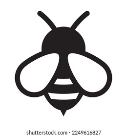 Honey Bee icon on white background