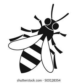Honey bee icon. Simple illustration of bee vector icon for web