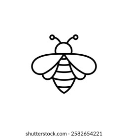 honey bee icon thin line outline sign