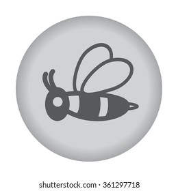 Honey bee icon. Vector eps 10.