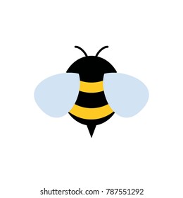 honey and Bee icon. honey vector. bee illustration.