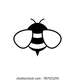 honey and Bee icon. honey vector. bee illustration.