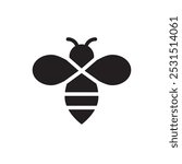 honey Bee icon web design in vector