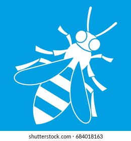 Honey bee icon white