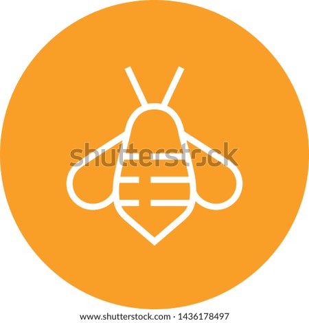 Honey Bee Insect Outline Icon