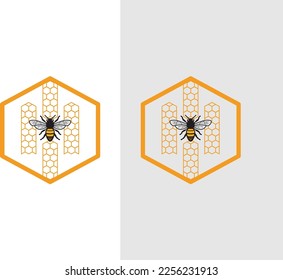 Honey Bee letter H with Bee