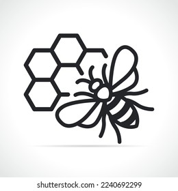 honey or bee line icon