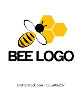 honey bee logo company vector