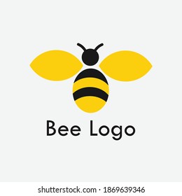 honey bee logo company vector