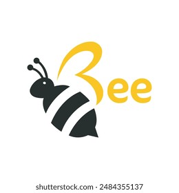Honey Bee Logo Design with Custom letters