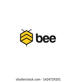 Honey Bee Logo Design Inspiration Honey Stock Vector (Royalty Free ...