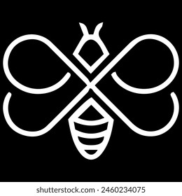 honey bee logo design vector file 