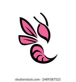 honey bee logo design vector illustration template.